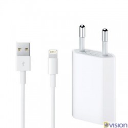Incarcator iPhone USB 5W cu cablu lightning inclus